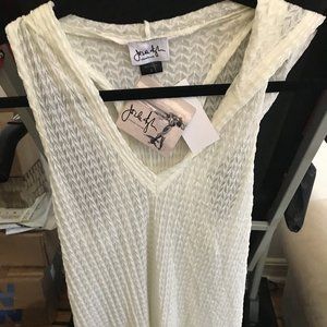 Swimwear V-Neck Cotton Top Cover Up